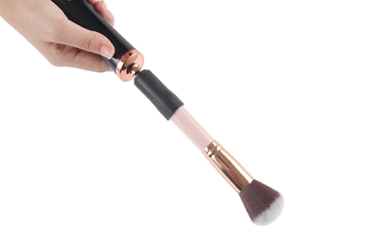Electric Makeup Brush Cleaner Dryer Electric Cosmetic Make Up Brushes Set Cleaning Tool-Black V1263-JX-7475