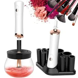 Electric Makeup Brush Cleaner Dryer Electric Cosmetic Make Up Brushes Set Cleaning Tool-Black V1263-JX-7475