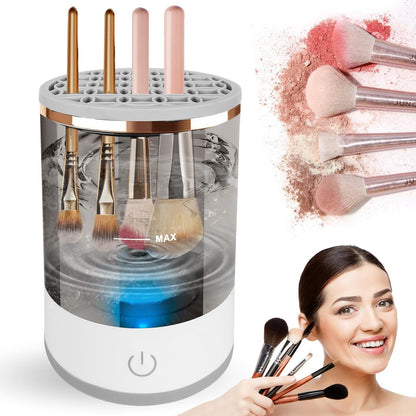 Electric Makeup Brush Cleaner Dryer Electric Cosmetic Make Up Brushes Set Cleaning Tool-Black V1263-JX-7475