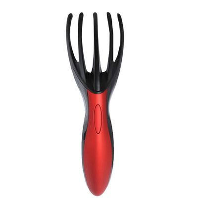 Finger Gripper Claw Massager Electric Head Massager Octopus Scalp Stress Relax -Red V1263-JX-7478-2