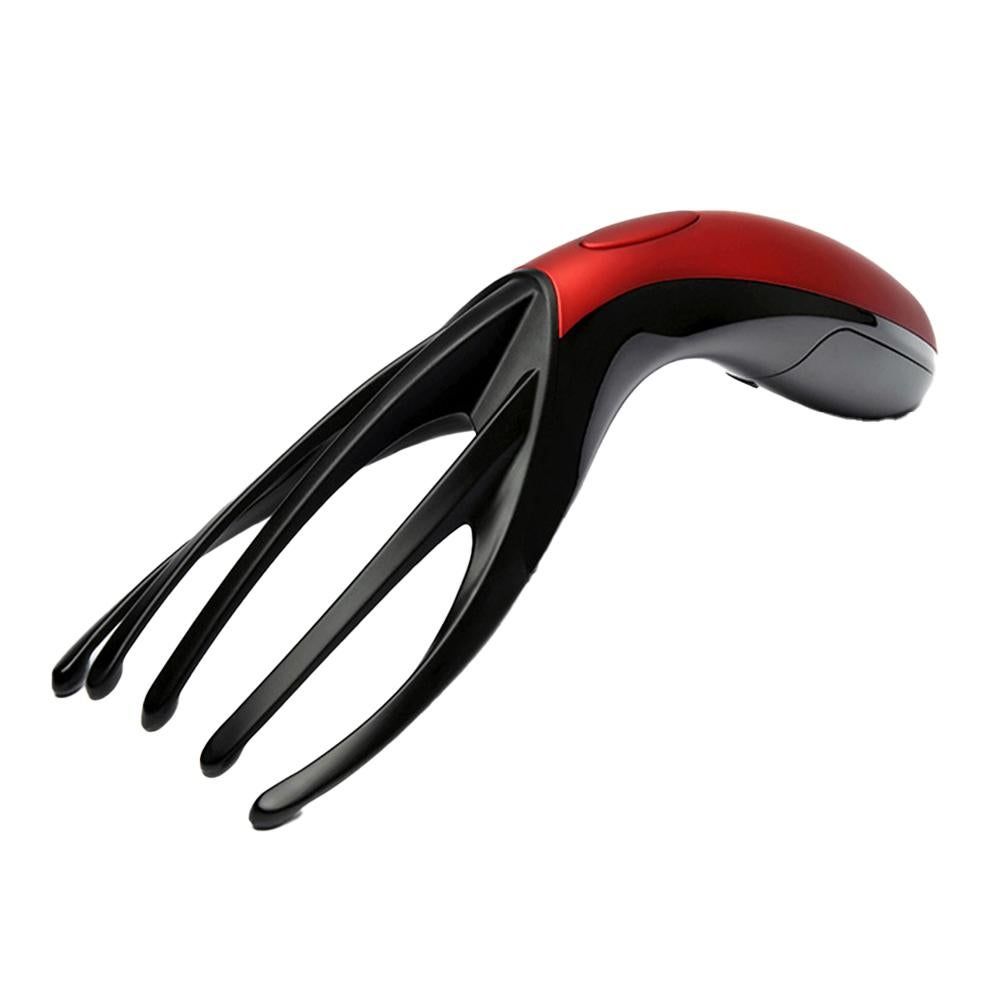 Finger Gripper Claw Massager Electric Head Massager Octopus Scalp Stress Relax -Red V1263-JX-7478-2
