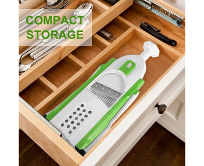 4 in 1 Multifunctional Kitchen Chopping Artifact Vegetable Slicer Food Chopper Green V1263-JX-748