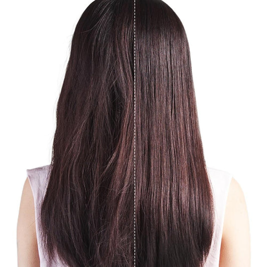 Hair Straightener Brush Fast Heating Electric Hot Negative Ion Straightening Comb for Home Salon -Black V1263-JX-7481