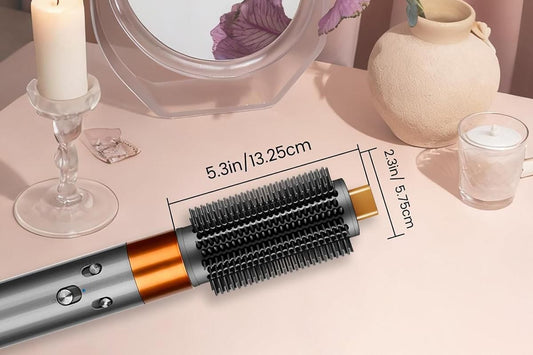 Large Round Volumizing Brush Attachment Compatible with Dyson Airwrap HS01/05/08-Gold V1263-JX-7485-1