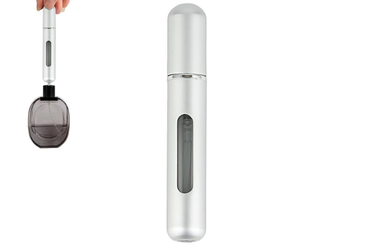 Mini Perfume Spray Pump 8ML Refillable Bottle Atomizer for Travel Outdoor-Silver V1263-JX-7487-2