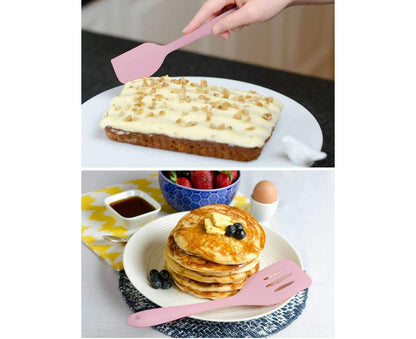Silicone Baking Utensils Set - Heat-Resistant - Pink V1263-JX-749