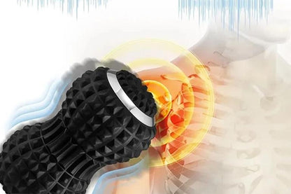 Vibrating Roller Massager Electric Massage Ball Back Foot Muscle Pain Relief-Black V1263-JX-7494