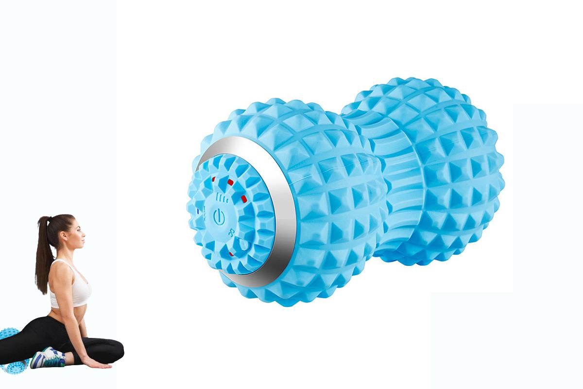 Vibrating Roller Massager Electric Massage Ball Back Foot Muscle Pain Relief-Black V1263-JX-7494