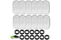 12 Sets Carbon Filters Water Fountain Replacement for Pet Dog Cat Water Drinking V1263-JX-7500
