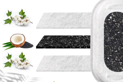12 Sets Carbon Filters Water Fountain Replacement for Pet Dog Cat Water Drinking V1263-JX-7500