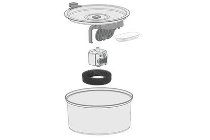 12 Sets Carbon Filters Water Fountain Replacement for Pet Dog Cat Water Drinking V1263-JX-7500