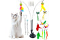20Pcs Interactive Cat Wand Toys with Feather Replacements for Cats Play and Exercise V1263-JX-7502