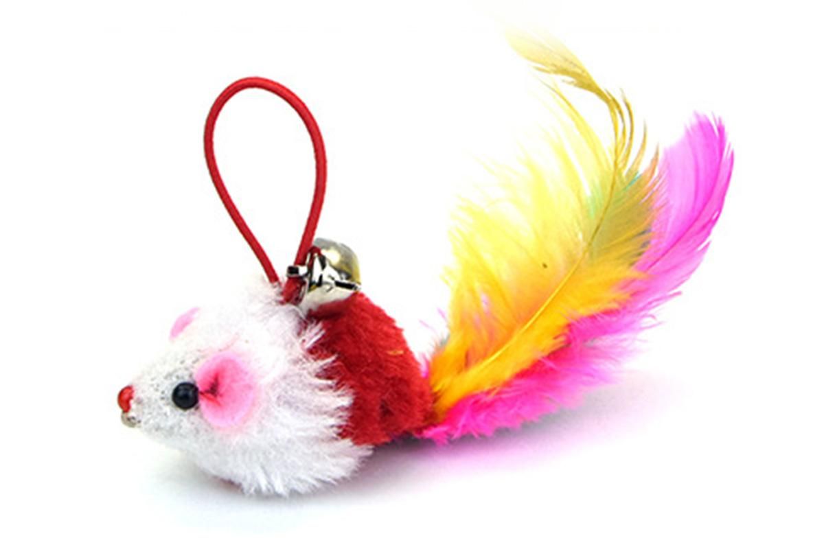 20Pcs Interactive Cat Wand Toys with Feather Replacements for Cats Play and Exercise V1263-JX-7502