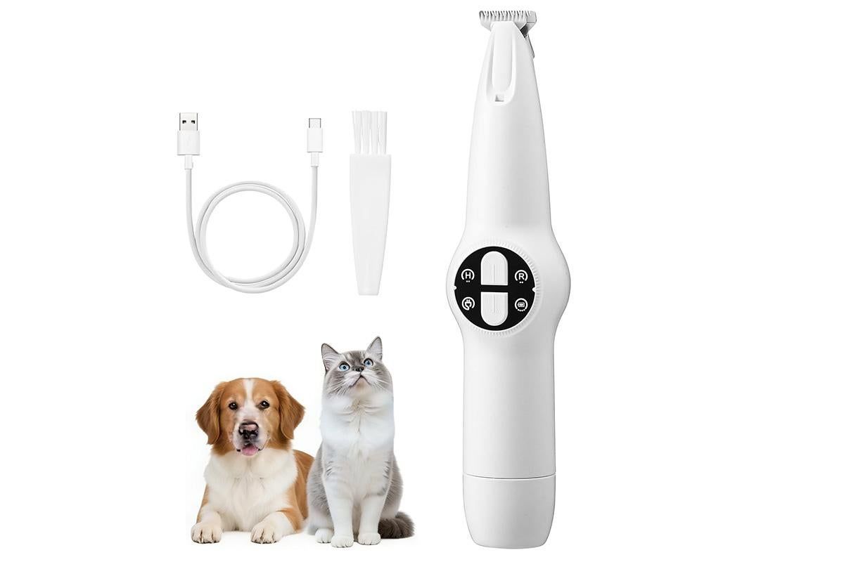 2 in 1 Pet Grooming Clippers with Nail Grinder and LED Display V1263-JX-7503