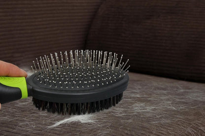 2 Pack Pet Grooming Brush Set Deshedding Double Sided Comb Massage Brush-Green V1263-JX-7504-1