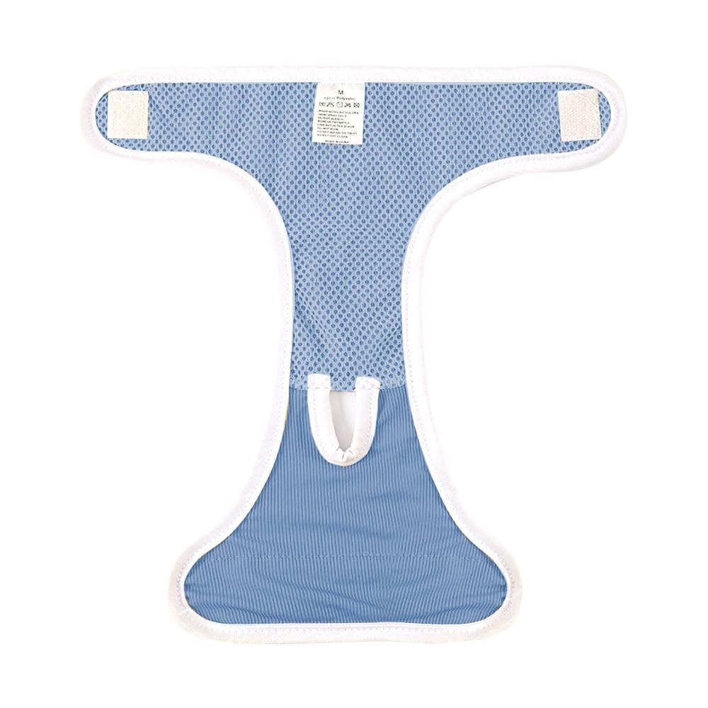 2pcs Dog Diapers Reusable Washable Nappy Wraps Panties for Pets Period Underpants-Blue M V1263-JX-7505-2