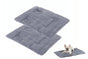 2Pcs Pet Blanket Self-Heating Bed Pad Cat Dog Self-Warming Cushion-Grey L V1263-JX-7510-3