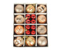 Xmas Tree Pendant Ball Gift Box-Antique Gold+Red V1263-JX-753