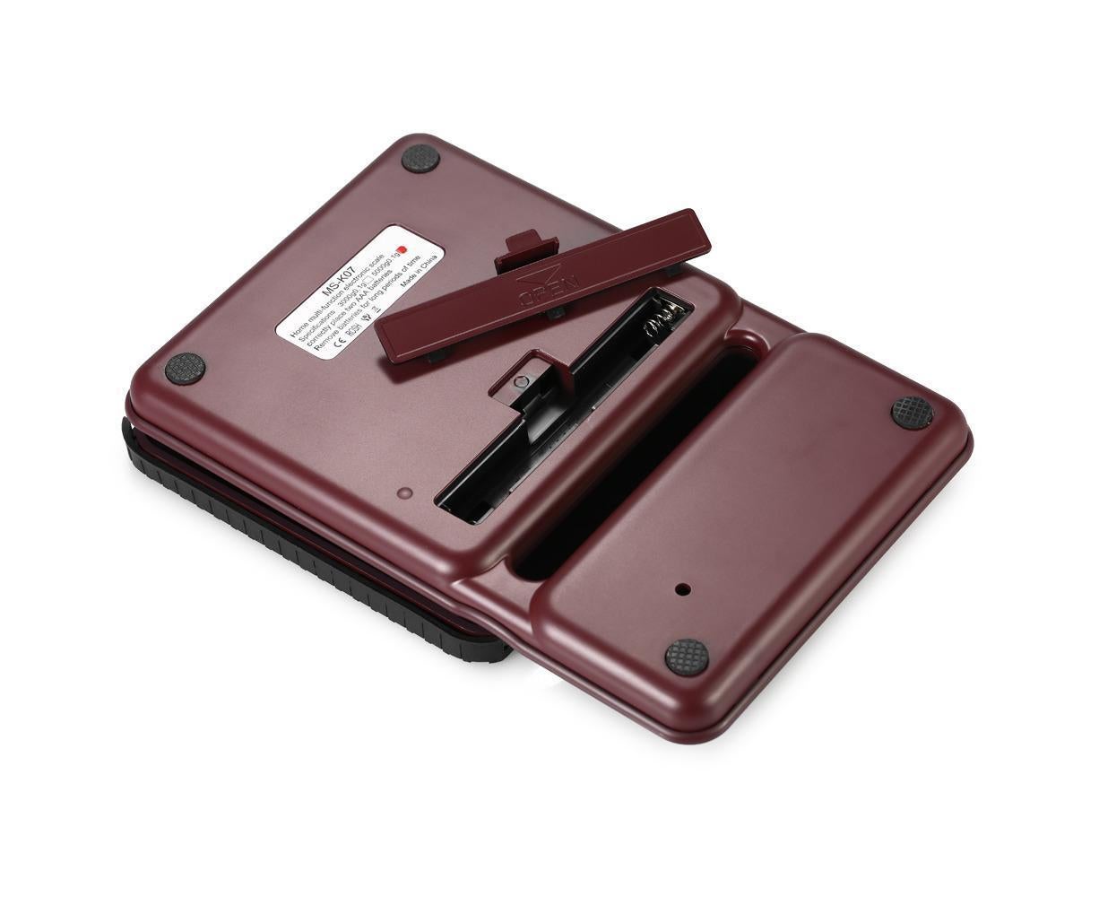 5kg/0.5g Coffee Drip Scale with Timer and Tare Function - Burgundy V1263-JX-757