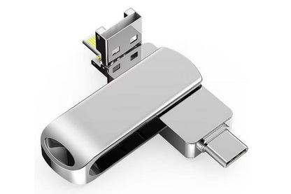 4 in 1 USB Flash Drive Photo Stick USB 3.0 Memory Stick Storage for Photos Backup -Rotating USB Flash Drive 1TB