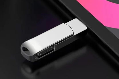4 in 1 USB Flash Drive Photo Stick USB 3.0 Memory Stick Storage for Photos Backup -Rotating USB Flash Drive 1TB