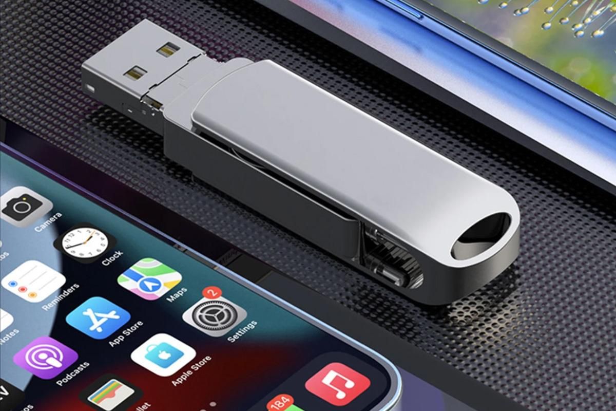 4 in 1 USB Flash Drive Photo Stick USB 3.0 Memory Stick Storage for Photos Backup -Rotating USB Flash Drive 1TB