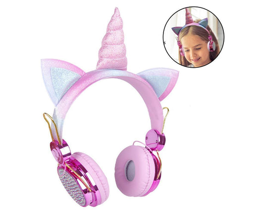 Wireless Headphones - Adjustable Headband - Bluetooth Over On-Ear Headset V1263-JX-76