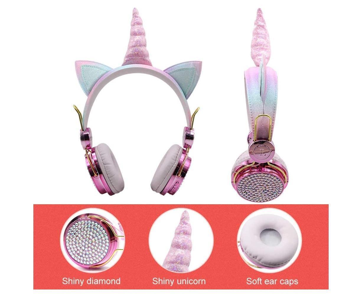 Wireless Headphones - Adjustable Headband - Bluetooth Over On-Ear Headset V1263-JX-76