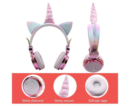 Wireless Headphones - Adjustable Headband - Bluetooth Over On-Ear Headset V1263-JX-76