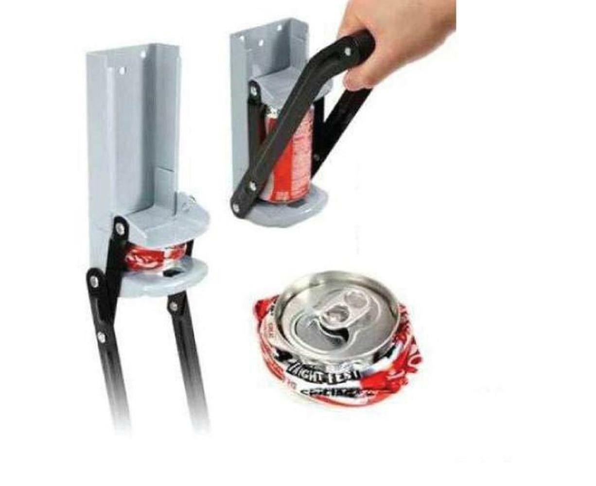 Aluminium Can Crusher - 16oz Beer Soda Smasher - Wall Mount Included Bottle Opener 2 Can Crushers V1263-JX-762
