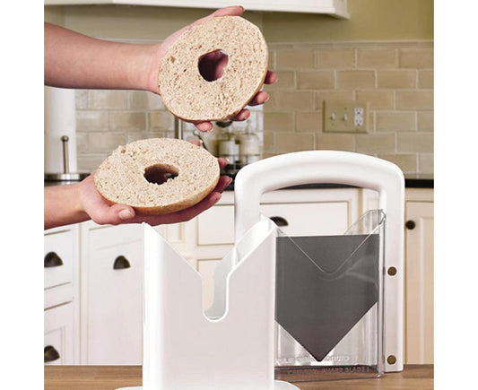 Bagel Slicer Kitchen Baking Tool-White V1263-JX-769