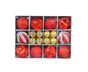 26Pcs Xmas Balls Bright Ornament-Red V1263-JX-771