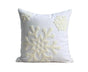 Pillowcase Invisible Zipper Snowflake-Beige V1263-JX-772