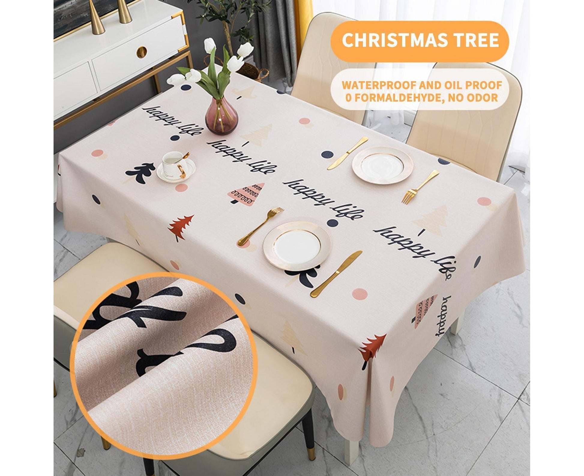 Xmas Table Mat Waterproof Heat Insulation-A V1263-JX-775
