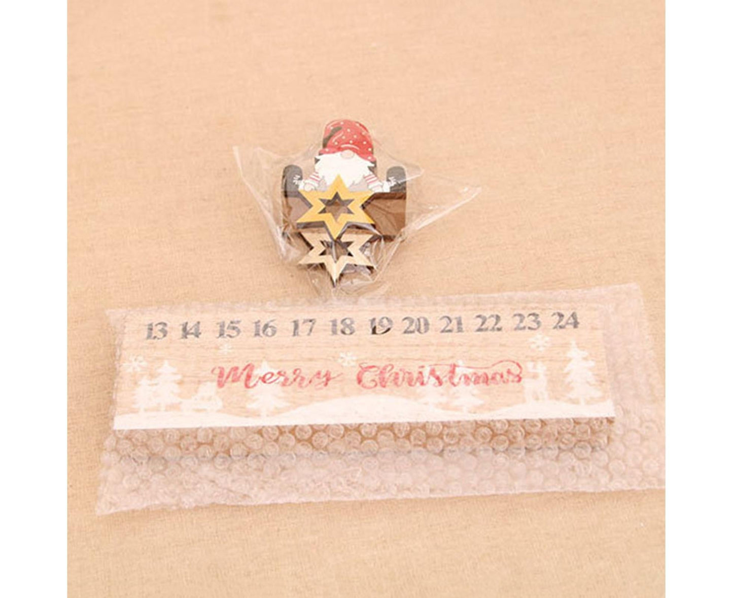 Xmas Wooden Calendar Count Down-A V1263-JX-776