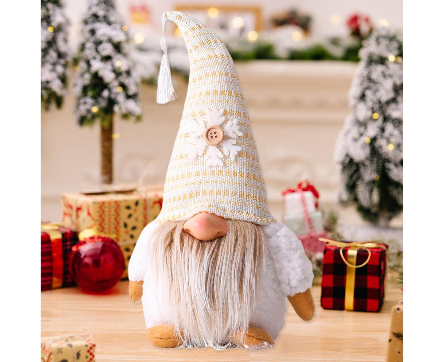 Rudolph Doll Big Nose Dwarf Pendant-Beige V1263-JX-782