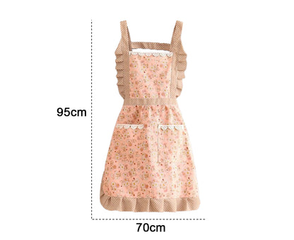 Cooking Apron - Layered Bib - Women's Pocketed V1263-JX-783