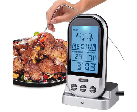 Digital Meat Thermometer - Wireless Remote - Waterproof V1263-JX-784