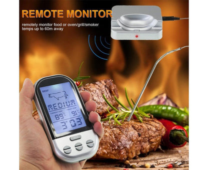 Digital Meat Thermometer - Wireless Remote - Waterproof V1263-JX-784