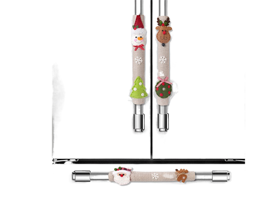 3Pcs Xmas Fridge Handle Covers Protector V1263-JX-789