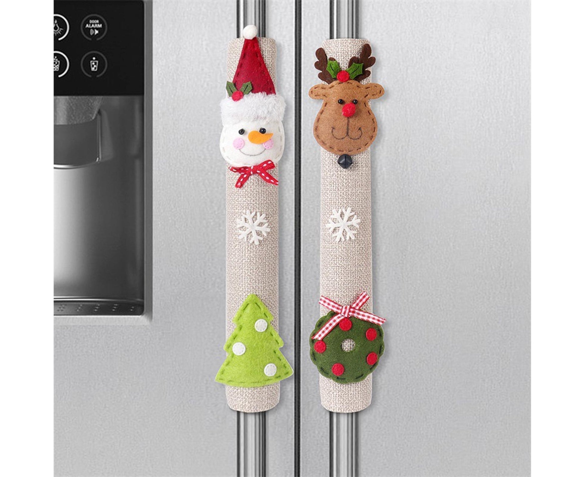 3Pcs Xmas Fridge Handle Covers Protector V1263-JX-789