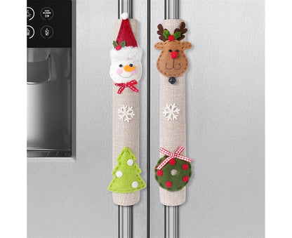 3Pcs Xmas Fridge Handle Covers Protector V1263-JX-789