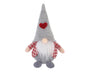 Xmas Faceless Doll Plaid Long Hat-Grey V1263-JX-794