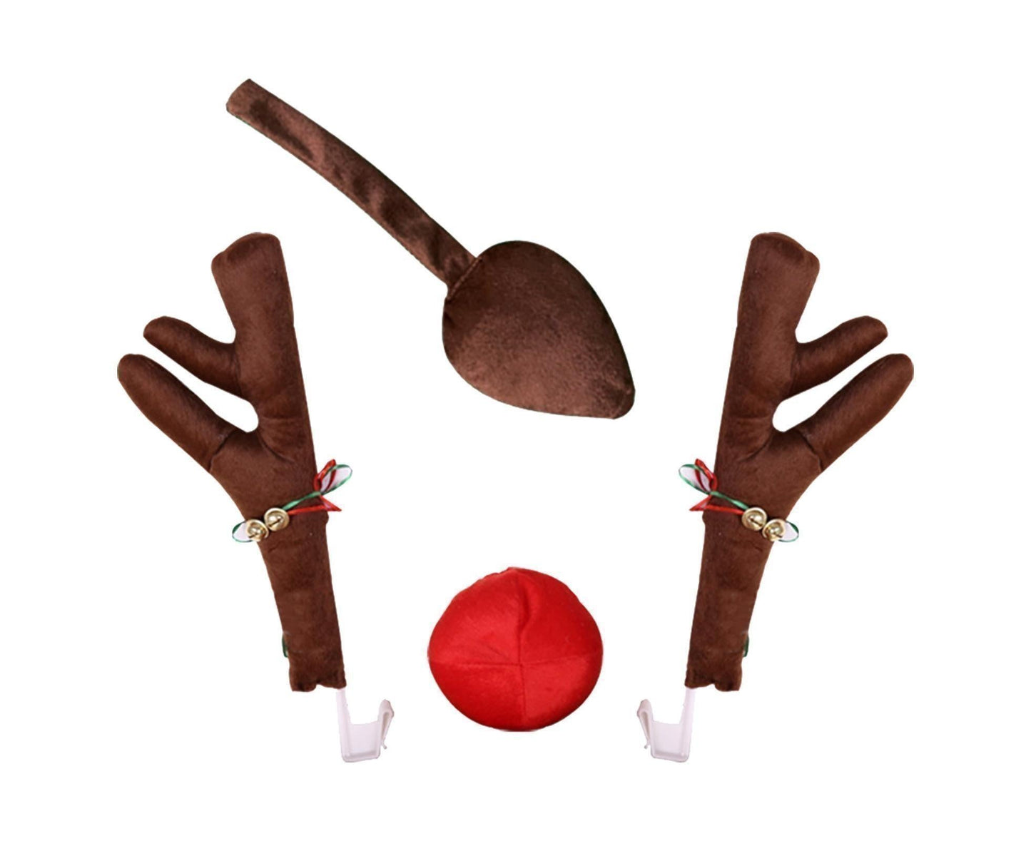 Car Deer Antlers Fabric Decoration-Brown V1263-JX-798