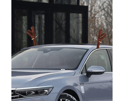 Car Deer Antlers Fabric Decoration-Brown V1263-JX-798