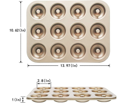 Mini Donut Pan - Nonstick 6 Cavity - Carbon Steel V1263-JX-799