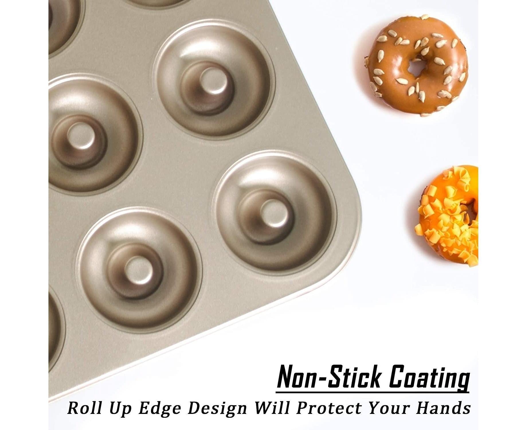 Mini Donut Pan - Nonstick 6 Cavity - Carbon Steel V1263-JX-799
