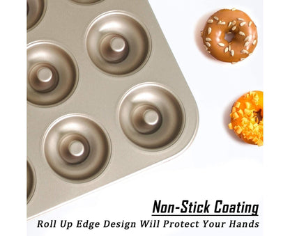 Mini Donut Pan - Nonstick 6 Cavity - Carbon Steel V1263-JX-799