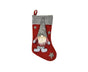 Doll Design Christmas Stocking with Lanyard Flannel New Year Candy Xmas Stocking Tree Decoration-Red V1263-JX-806