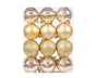 24Pcs Xmas Balls Glitter-Golden 4cm V1263-JX-808